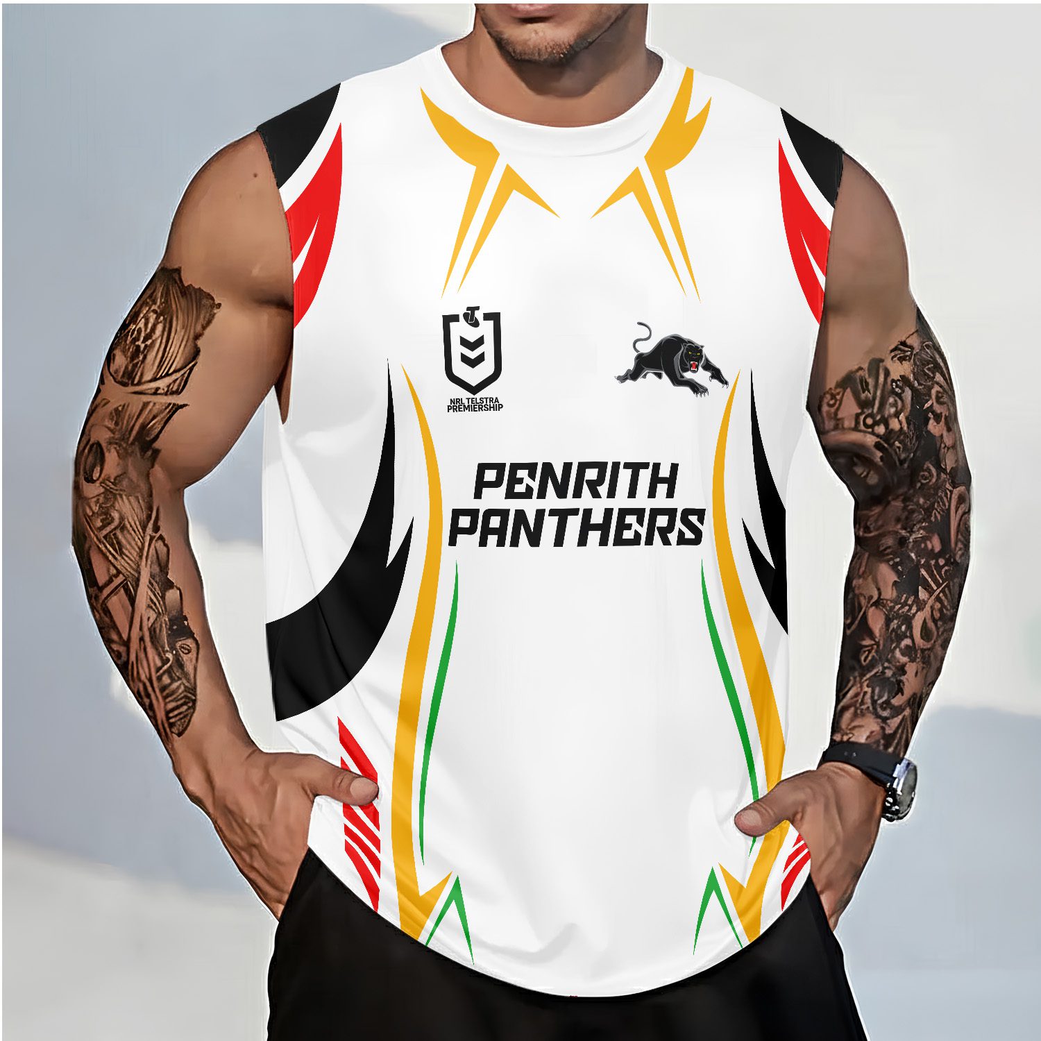 Penrith Panthers Personalized Tank Top Gift For Fans Penrith Panthers Personalized Tank Top Gift For Fans