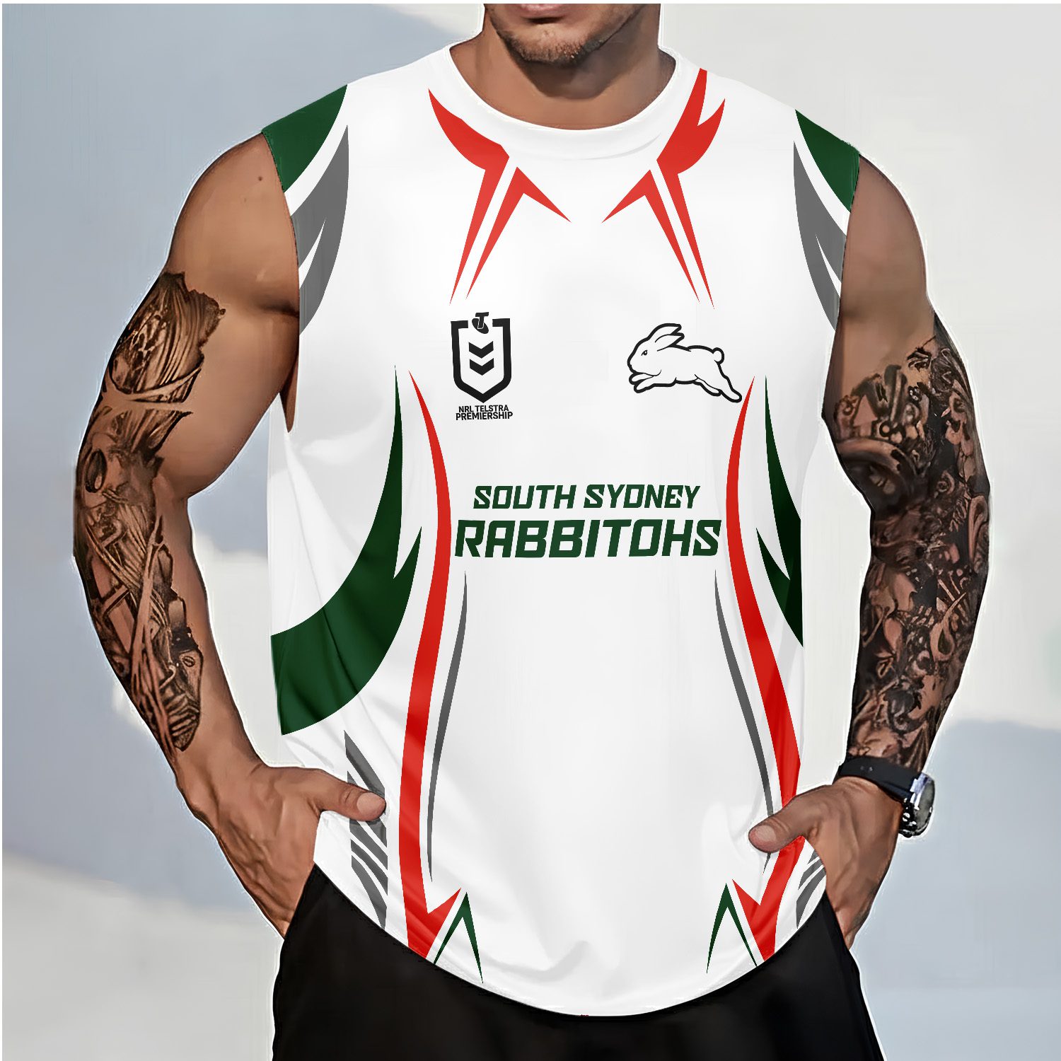 South Sydney Rabbitohs Personalized Tank Top Gift For Fans South Sydney Rabbitohs Personalized Tank Top Gift For Fans