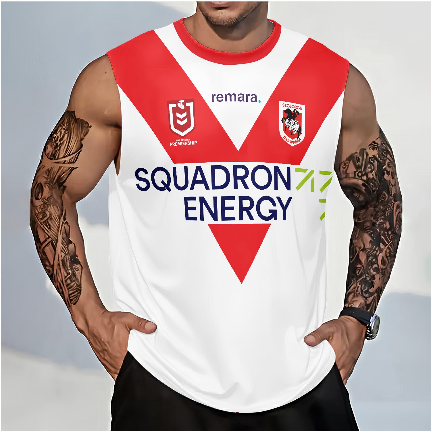 St. George Illawarra Dragons Personalized Tank Top Gift For Fans St. George Illawarra Dragons Personalized Tank Top Gift For Fans