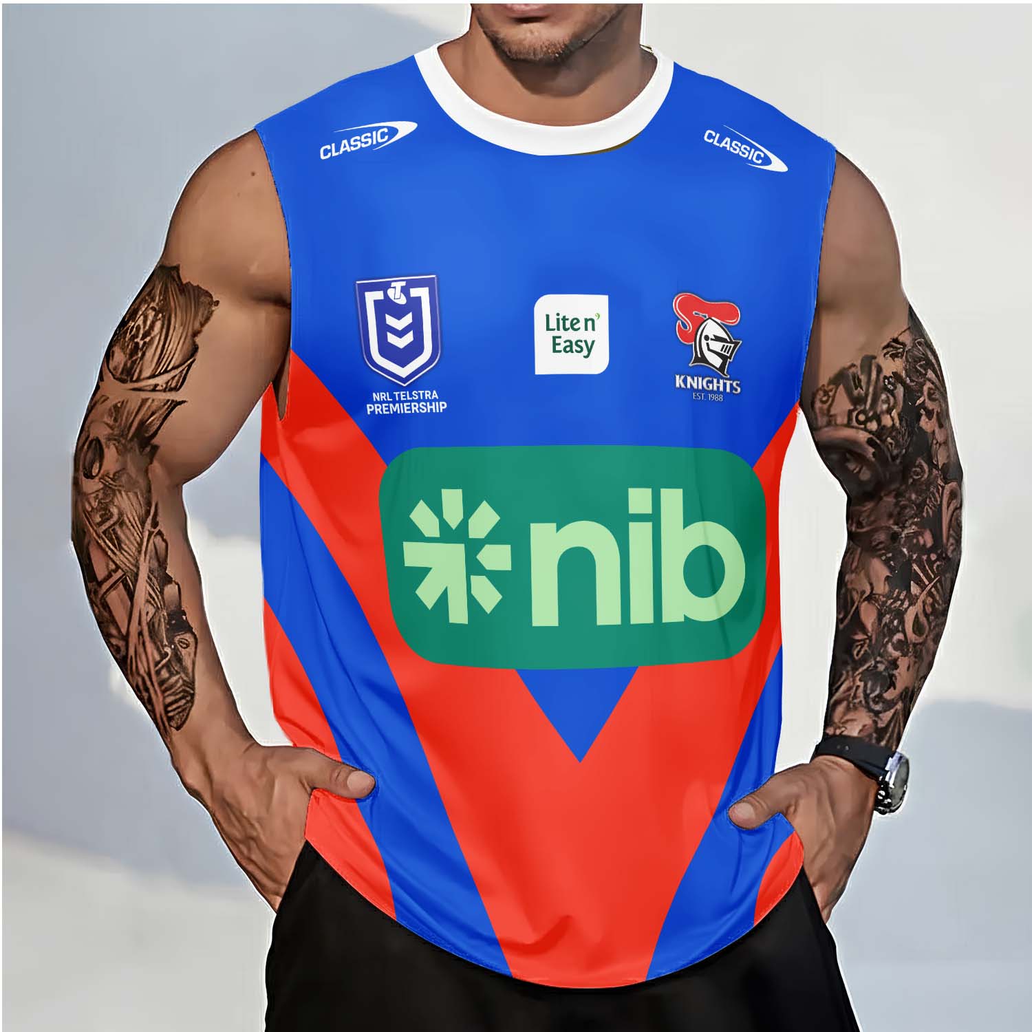 Newcastle Knights Personalized Tank Top Gift For Fans Newcastle Knights Personalized Tank Top Gift For Fans