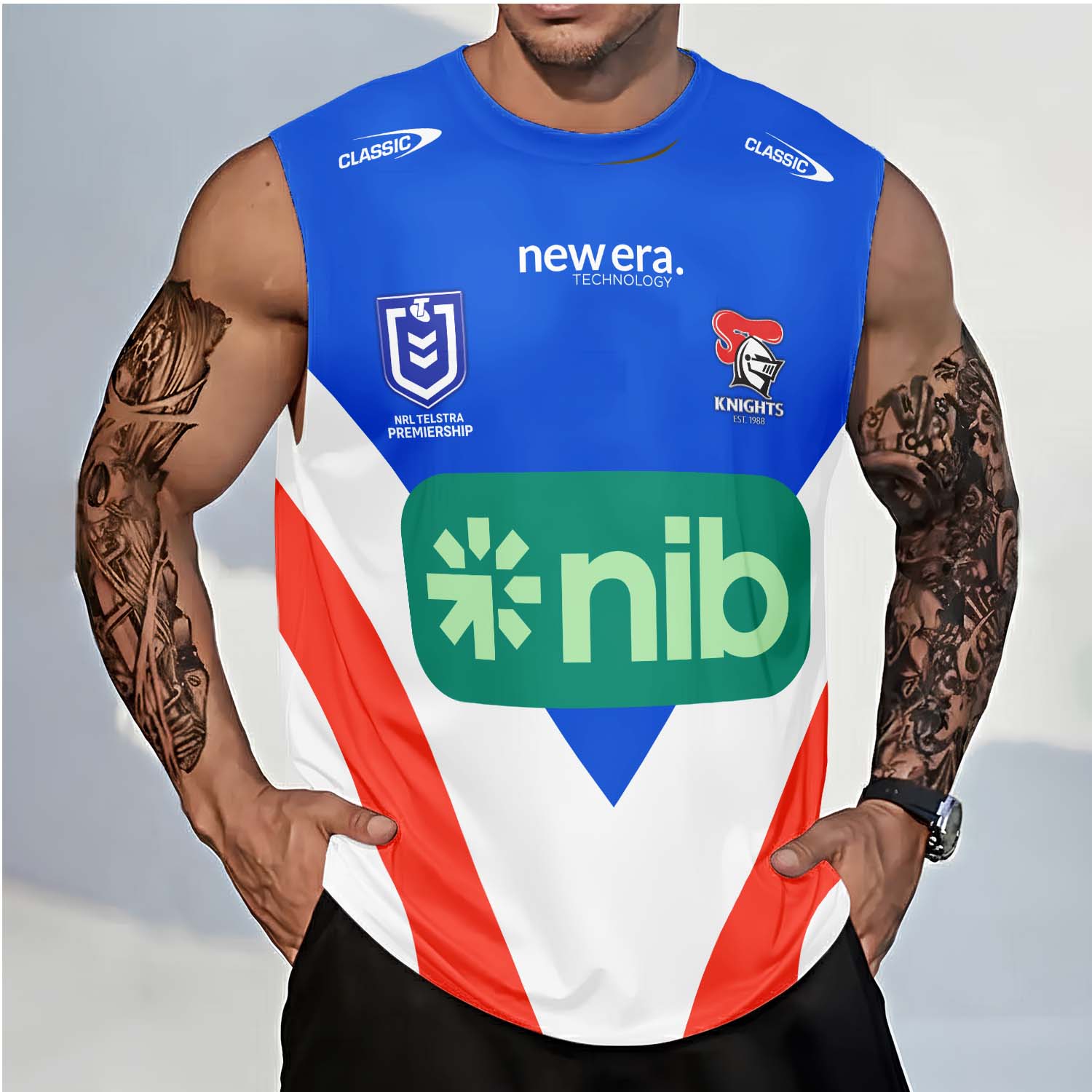 Newcastle Knights Personalized Tank Top Gift For Fans Newcastle Knights Personalized Tank Top Gift For Fans