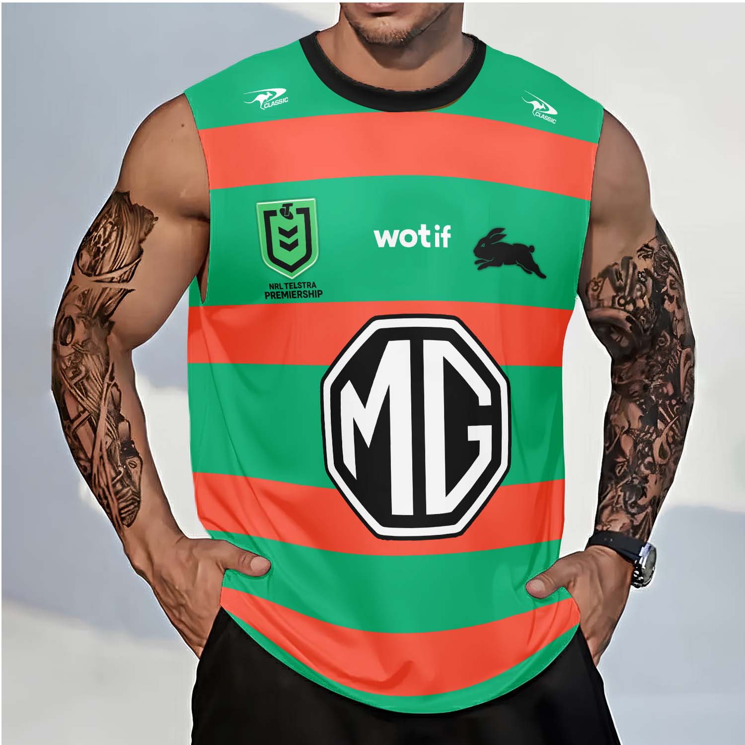 South Sydney Rabbitohs Personalized Tank Top Gift For Fans South Sydney Rabbitohs Personalized Tank Top Gift For Fans