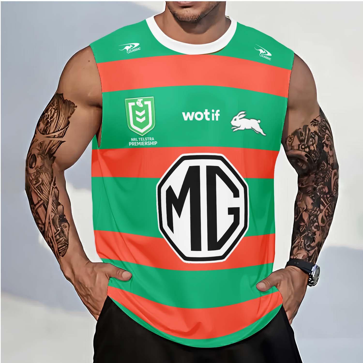 South Sydney Rabbitohs Personalized Tank Top Gift For Fans South Sydney Rabbitohs Personalized Tank Top Gift For Fans