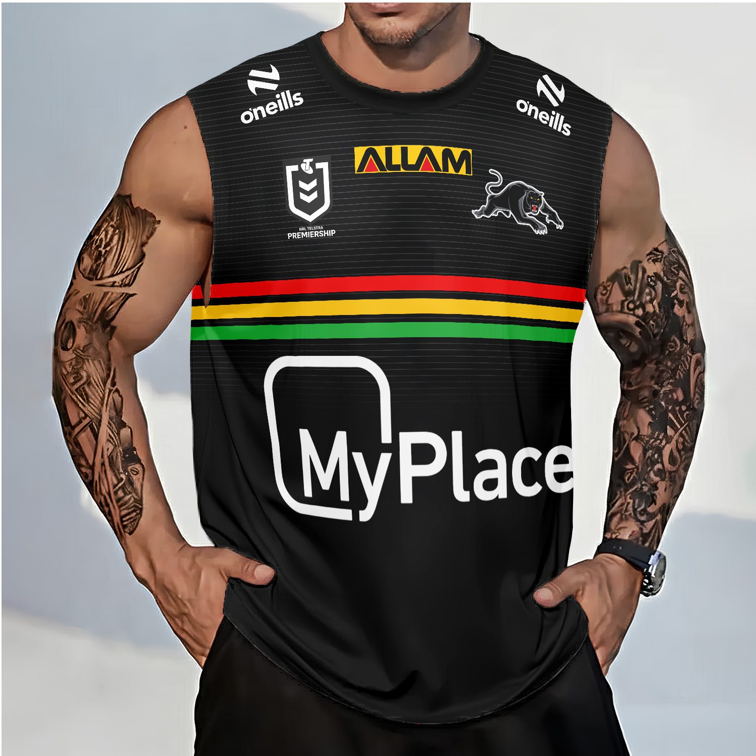 Penrith Panthers Personalized Tank Top Gift For Fans Penrith Panthers Personalized Tank Top Gift For Fans