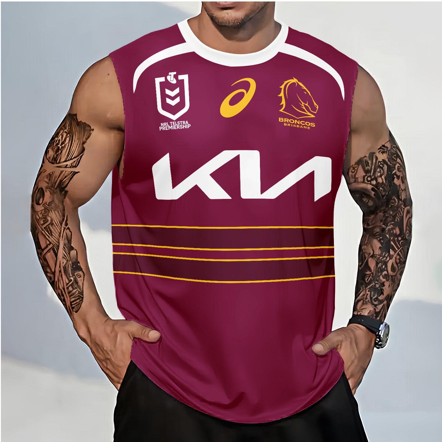 Brisbane Broncos Personalized Tank Top Gift For Fans Brisbane Broncos Personalized Tank Top Gift For Fans