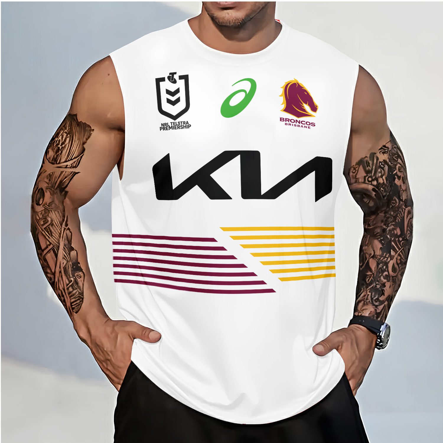 Brisbane Broncos Personalized Tank Top Gift For Fans Brisbane Broncos Personalized Tank Top Gift For Fans