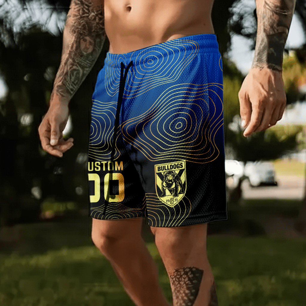 Canterbury-Bankstown Bulldogs Personalized Short Pants Gift For Fans Canterbury-Bankstown Bulldogs Personalized Short Pants Gift For Fans