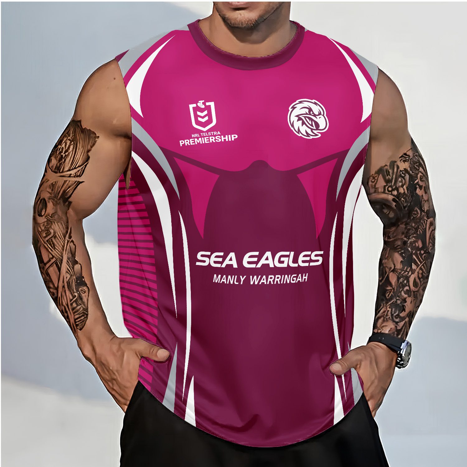 Manly Warringah Sea Eagles Personalized Tank Top Gift For Fans Manly Warringah Sea Eagles Personalized Tank Top Gift For Fans