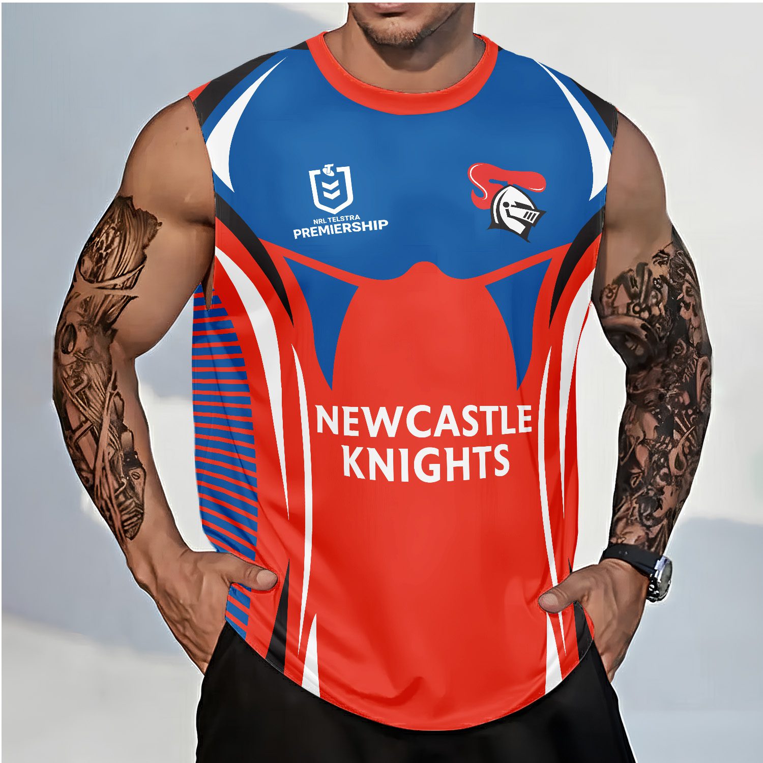 Newcastle Knights Personalized Tank Top Gift For Fans Newcastle Knights Personalized Tank Top Gift For Fans