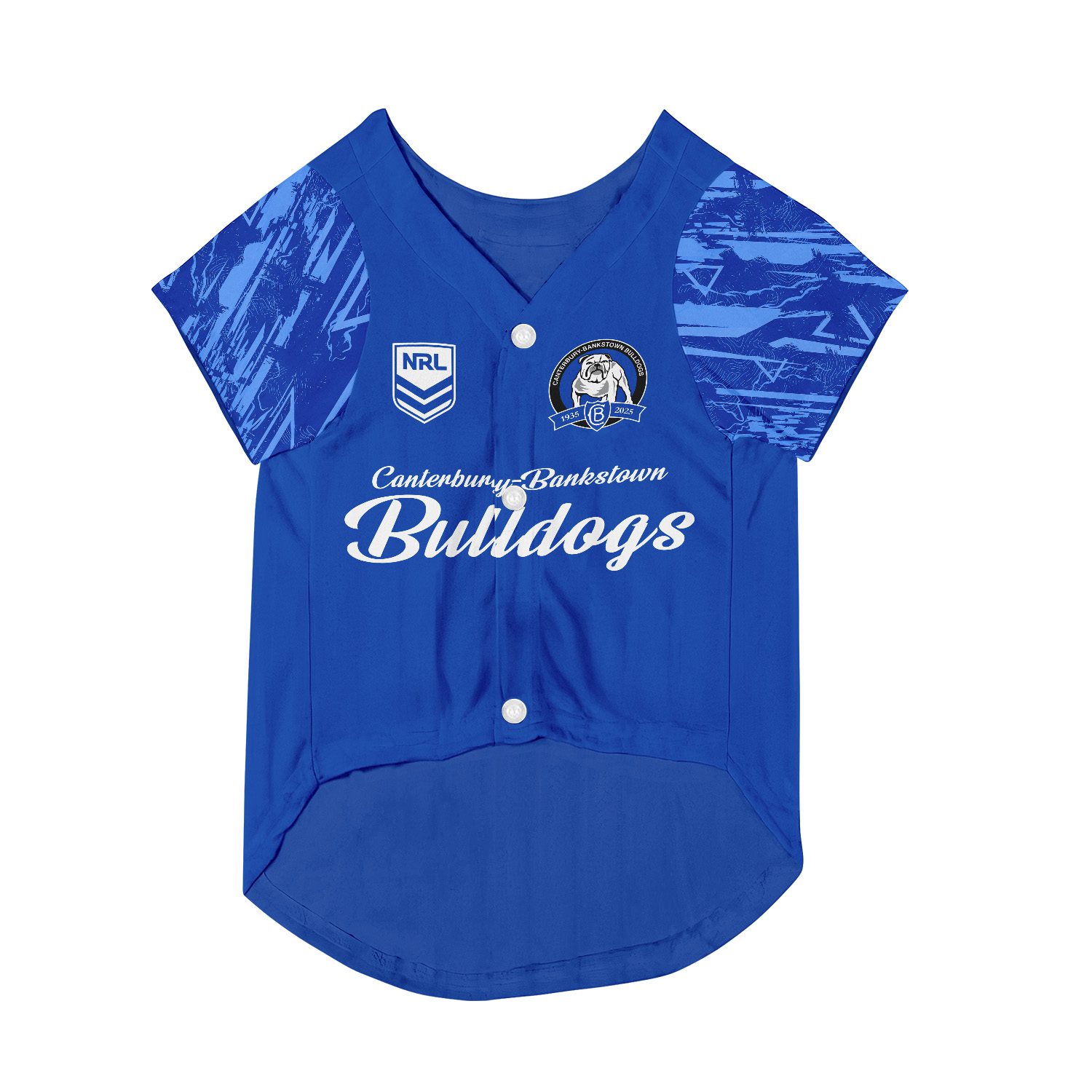 Canterbury-Bankstown Bulldogs Personalized Pet Baseball Jersey Gift For Fans Canterbury-Bankstown Bulldogs Personalized Pet Baseball Jersey Gift For Fans