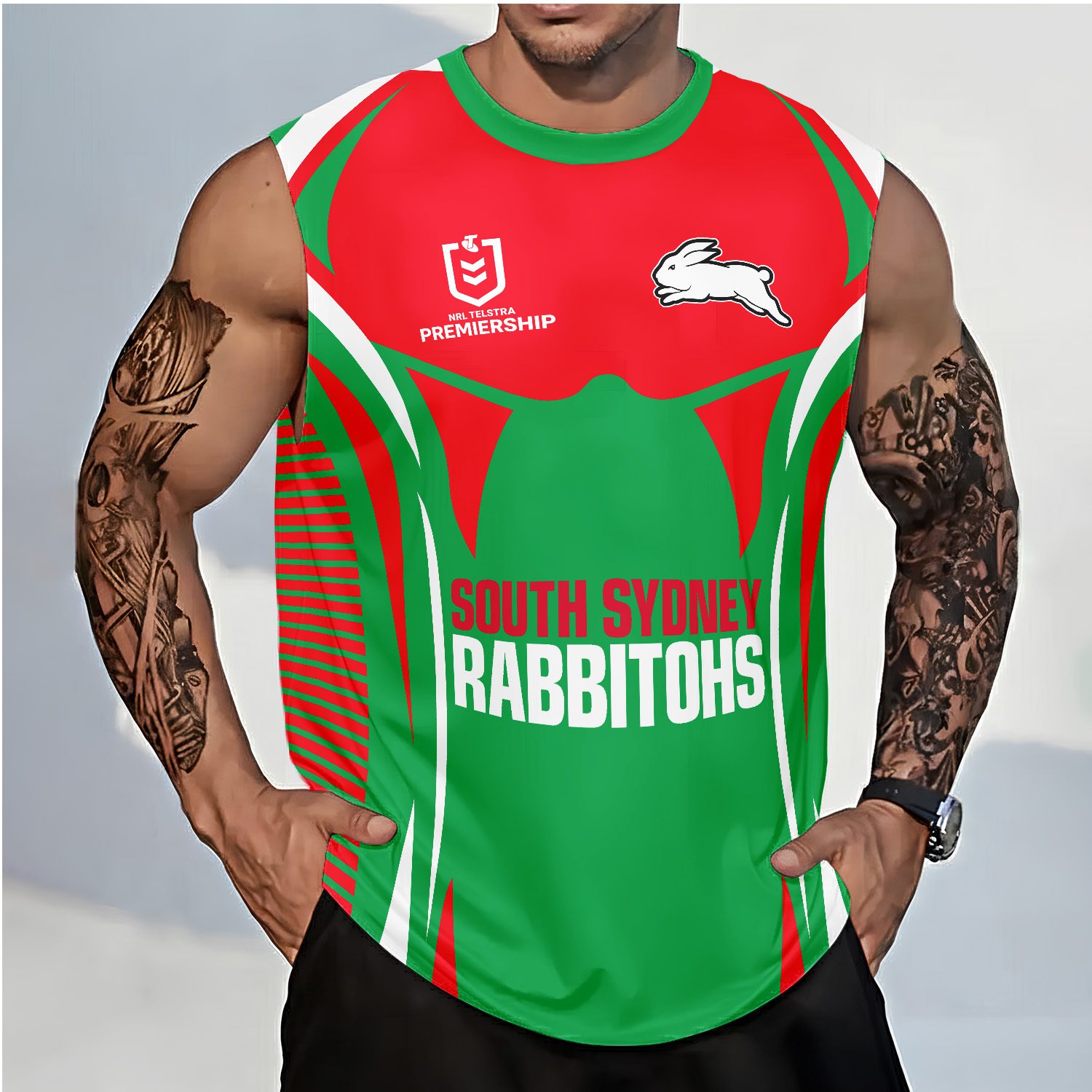 South Sydney Rabbitohs Personalized Tank Top Gift For Fans South Sydney Rabbitohs Personalized Tank Top Gift For Fans