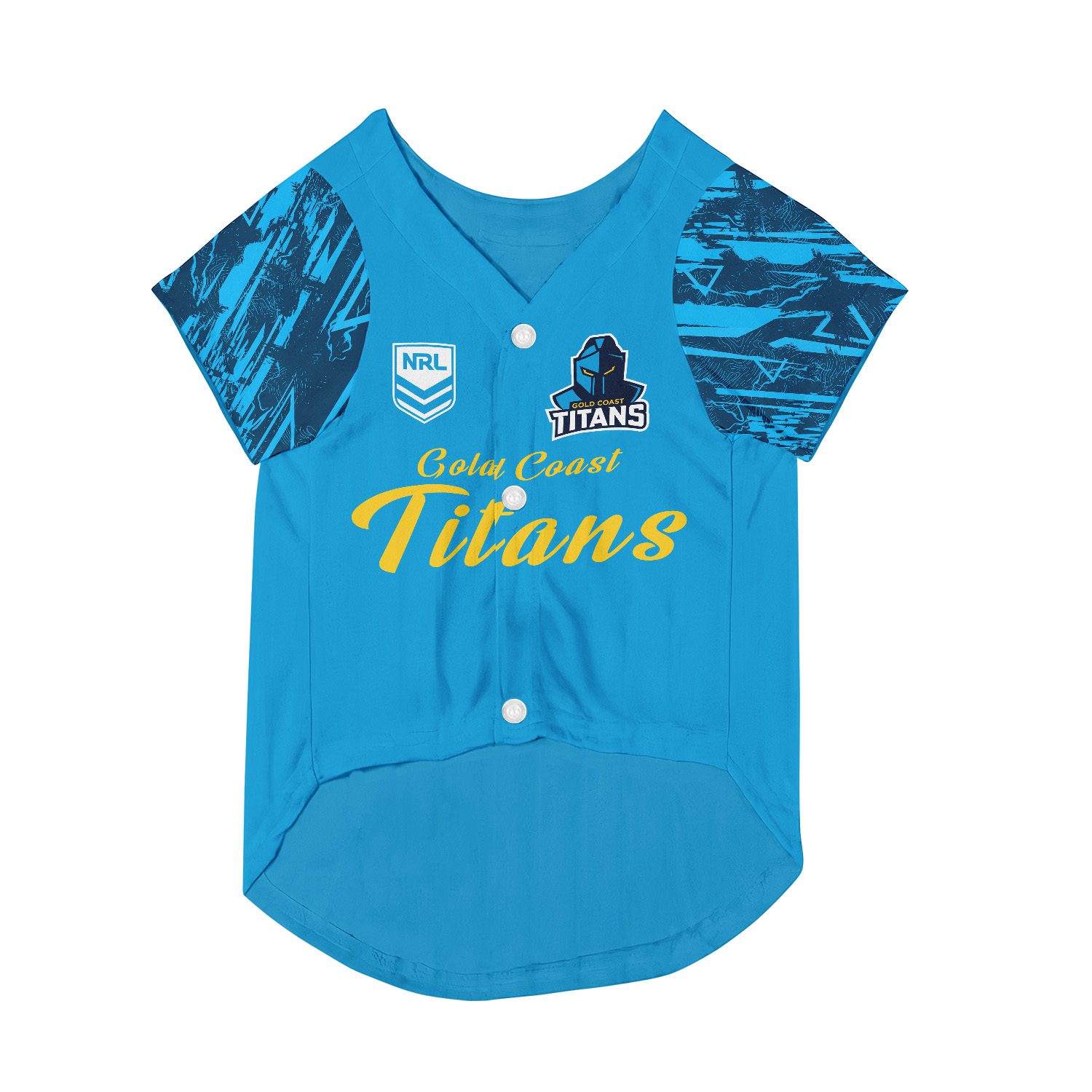 Gold Coast Titans Personalized Pet Baseball Jersey Gift For Fans Gold Coast Titans Personalized Pet Baseball Jersey Gift For Fans