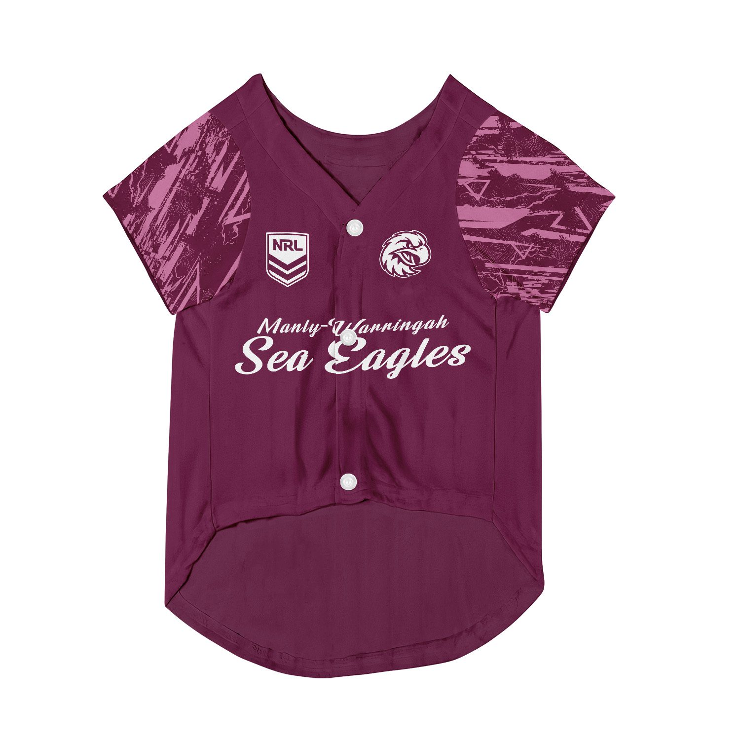 Manly Warringah Sea Eagles Personalized Pet Baseball Jersey Gift For Fans Manly Warringah Sea Eagles Personalized Pet Baseball Jersey Gift For Fans
