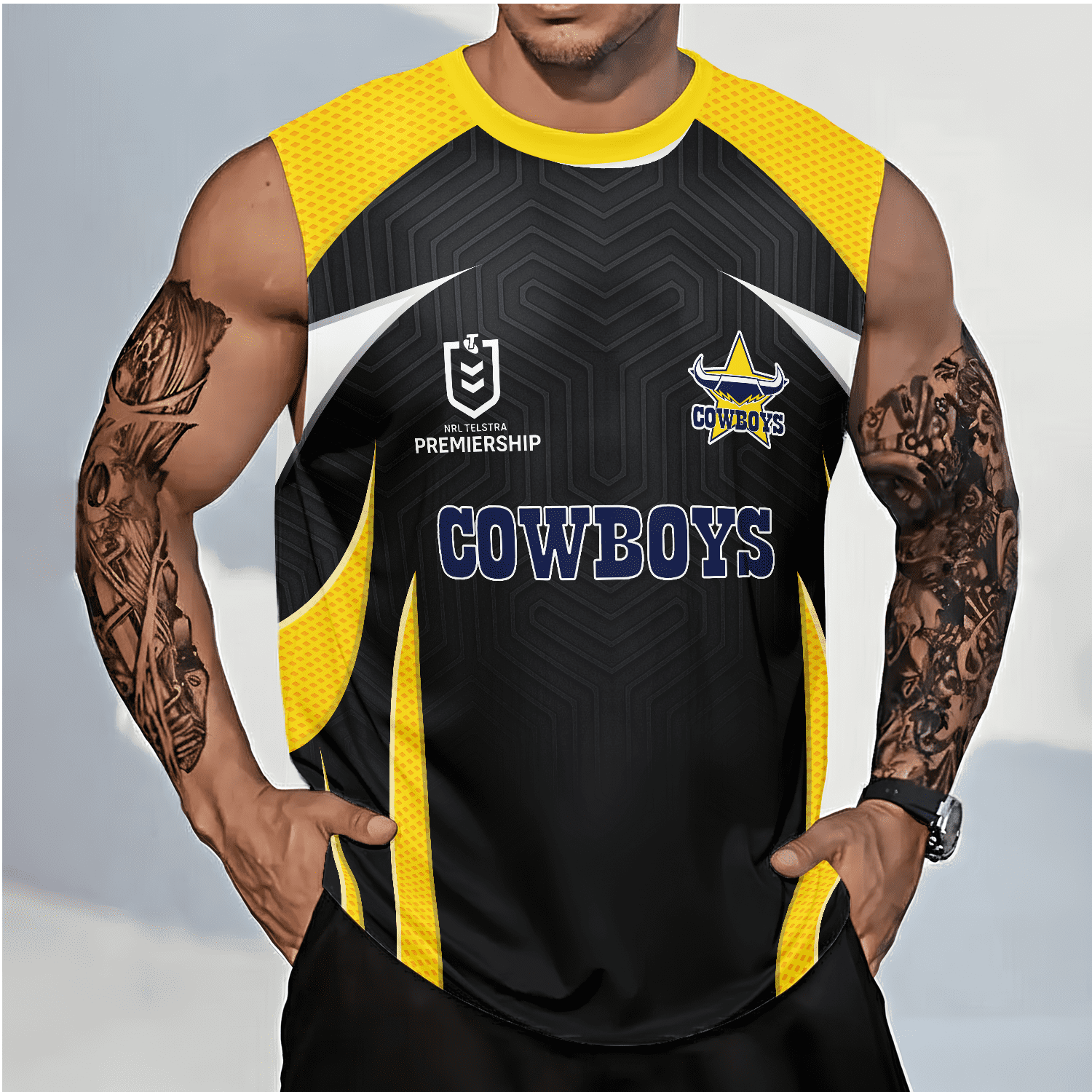 North Queensland Cowboys Personalized Tank Top Gift For Fans North Queensland Cowboys Personalized Tank Top Gift For Fans