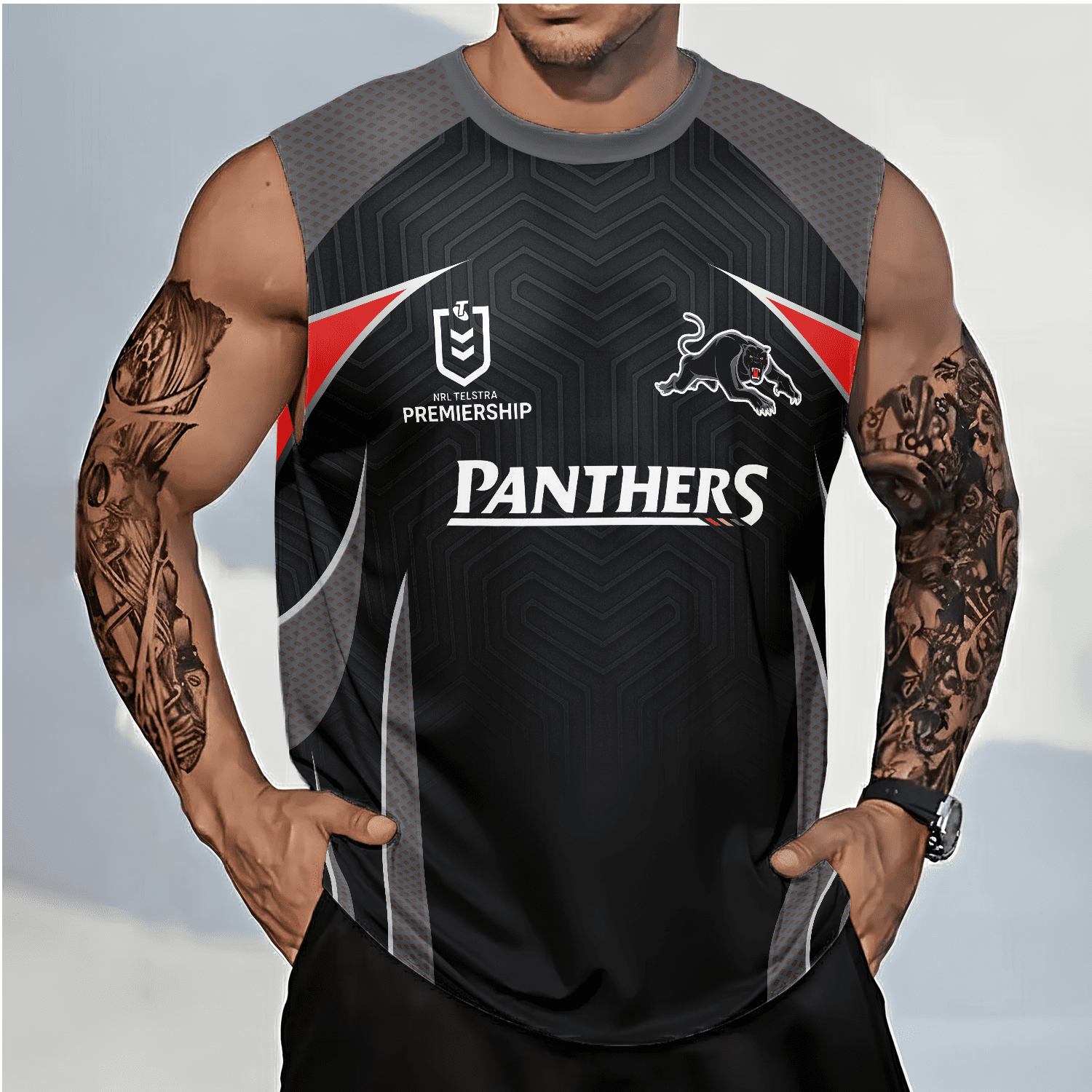 Penrith Panthers Personalized Tank Top Gift For Fans Penrith Panthers Personalized Tank Top Gift For Fans