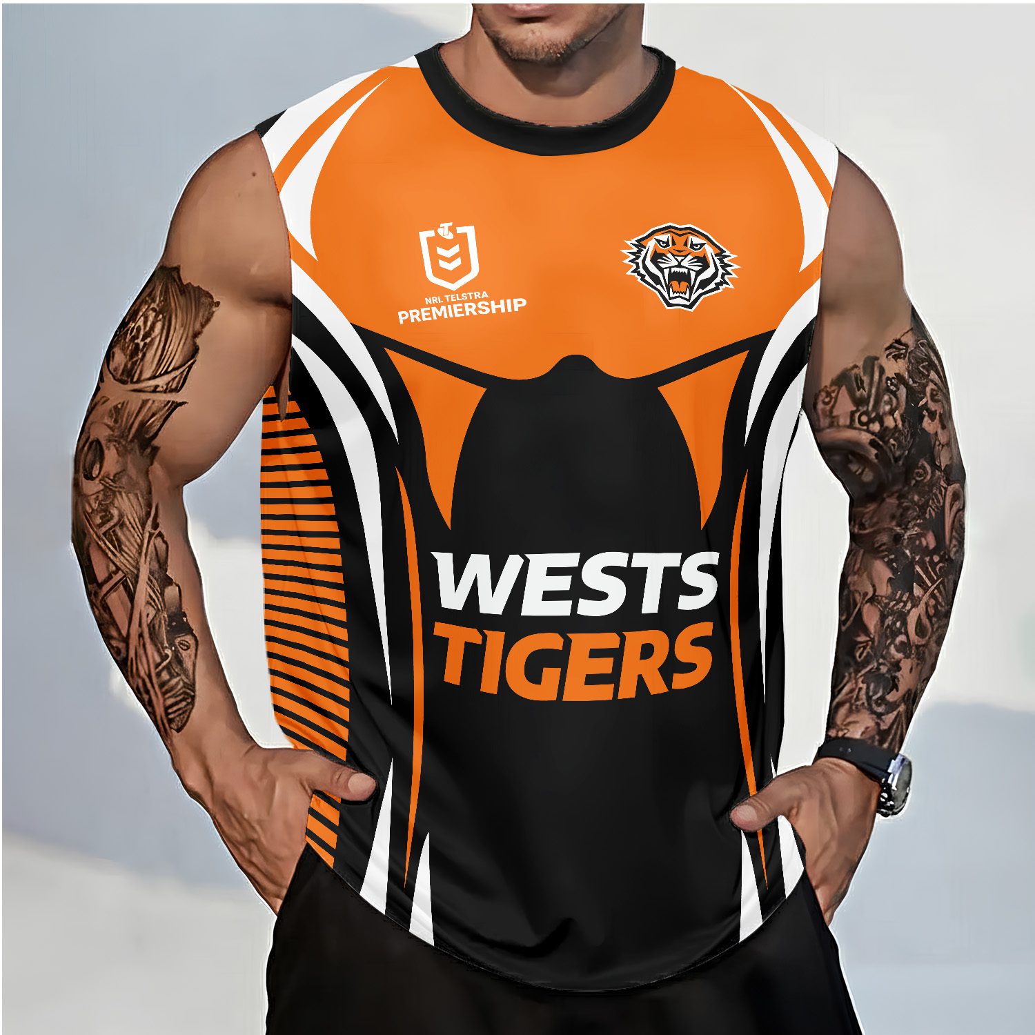 Wests Tigers Personalized Tank Top Gift For Fans Wests Tigers Personalized Tank Top Gift For Fans
