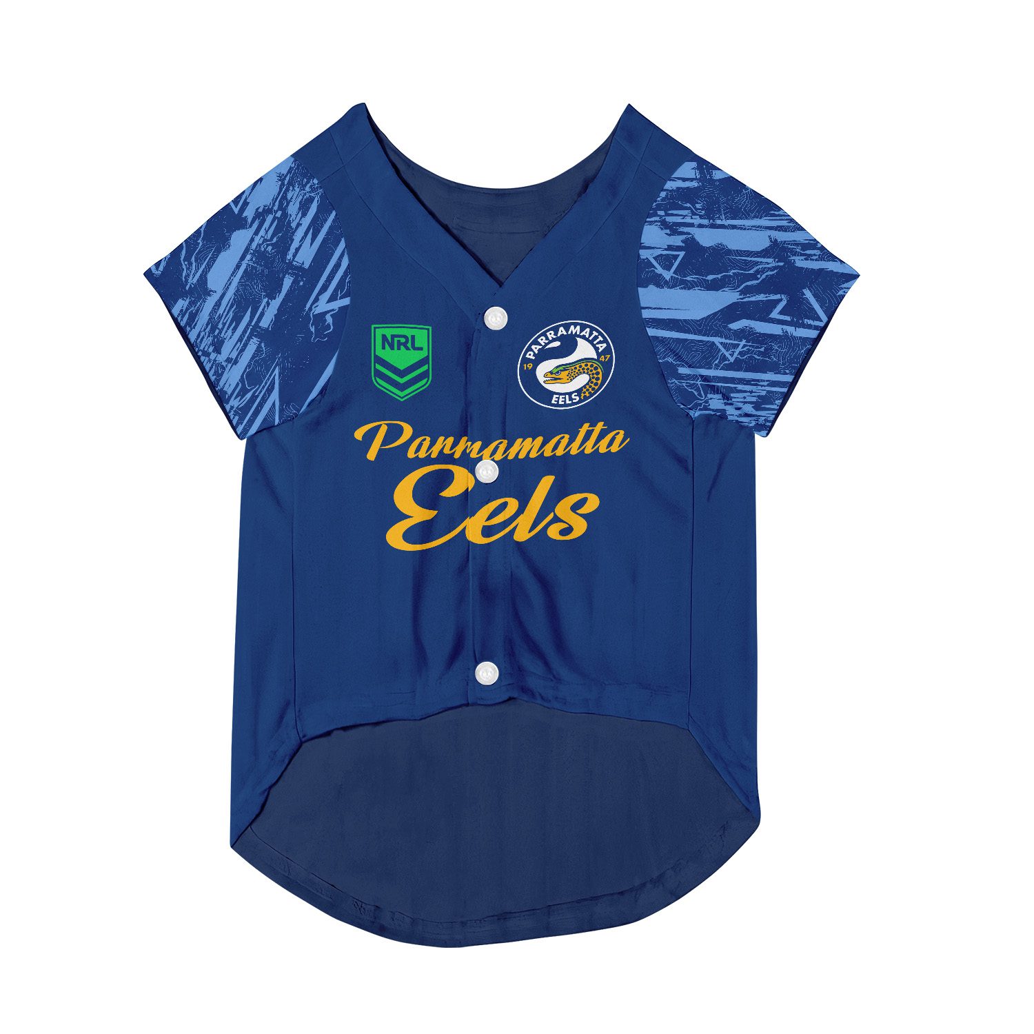 Parramatta Eels Personalized Pet Baseball Jersey Gift For Fans Parramatta Eels Personalized Pet Baseball Jersey Gift For Fans
