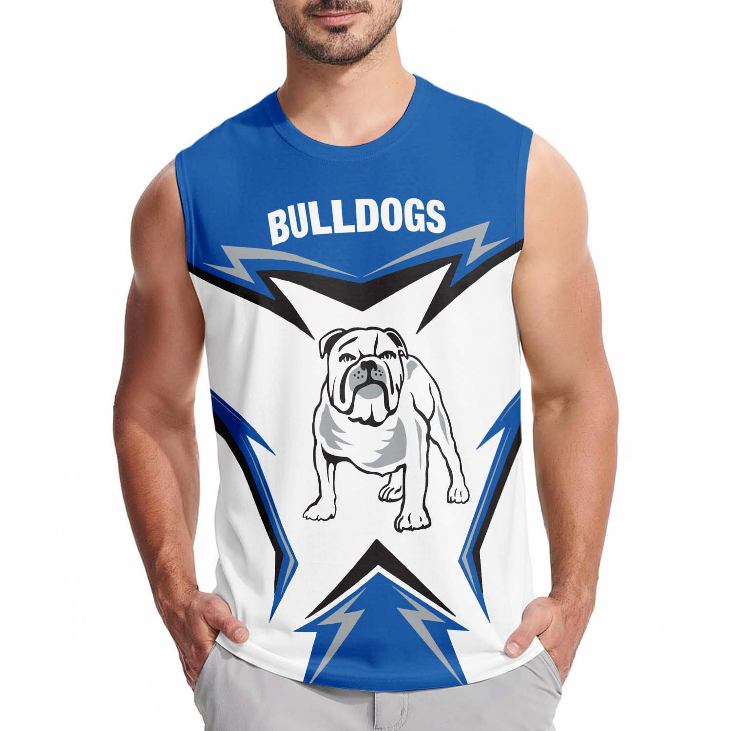 Canterbury-Bankstown Bulldogs Personalized Tank Top Gift For Fans Canterbury-Bankstown Bulldogs Personalized Tank Top Gift For Fans