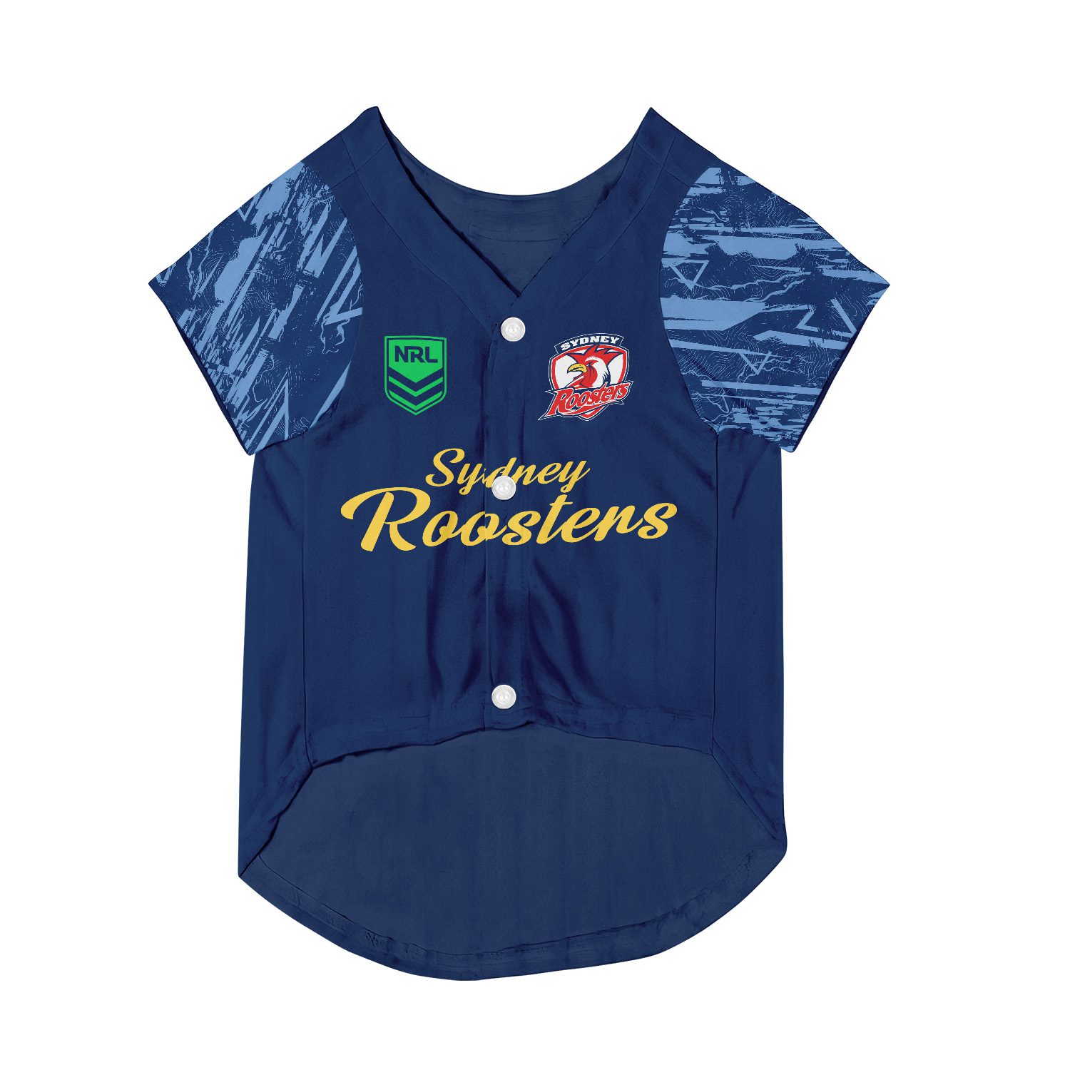 Sydney Roosters Personalized Pet Baseball Jersey Gift For Fans Sydney Roosters Personalized Pet Baseball Jersey Gift For Fans