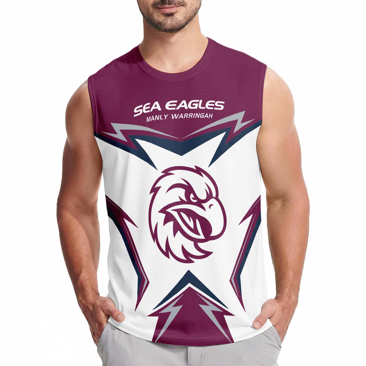 Manly Warringah Sea Eagles Personalized Tank Top Gift For Fans Manly Warringah Sea Eagles Personalized Tank Top Gift For Fans