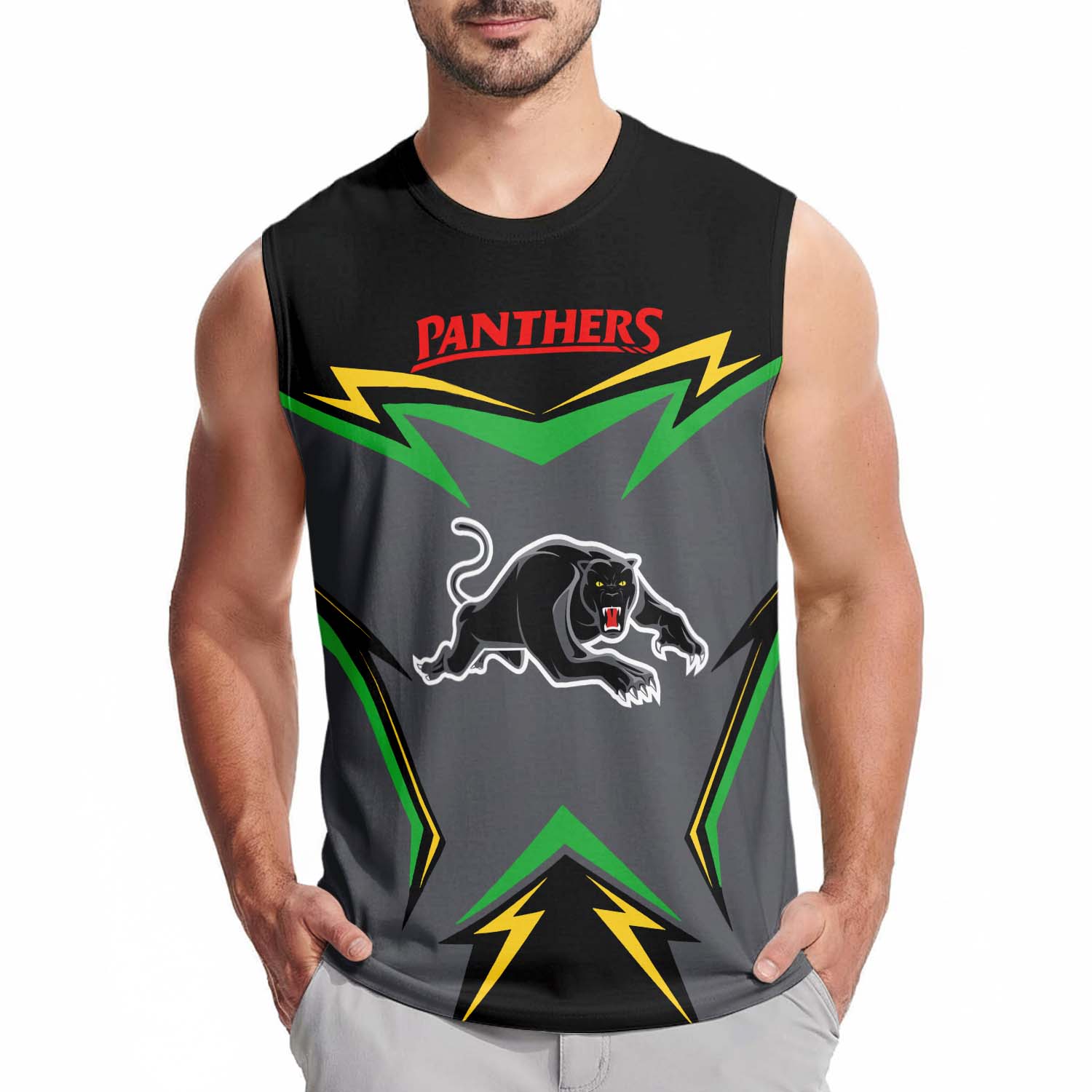 Penrith Panthers Personalized Tank Top Gift For Fans Penrith Panthers Personalized Tank Top Gift For Fans