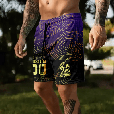 Melbourne Storm Personalized Short Pants Gift For Fans