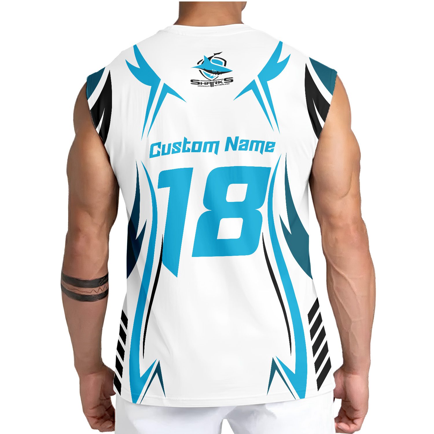 Cronulla-Sutherland Sharks Personalized Tank Top Gift For Fans Cronulla-Sutherland Sharks Personalized Tank Top Gift For Fans