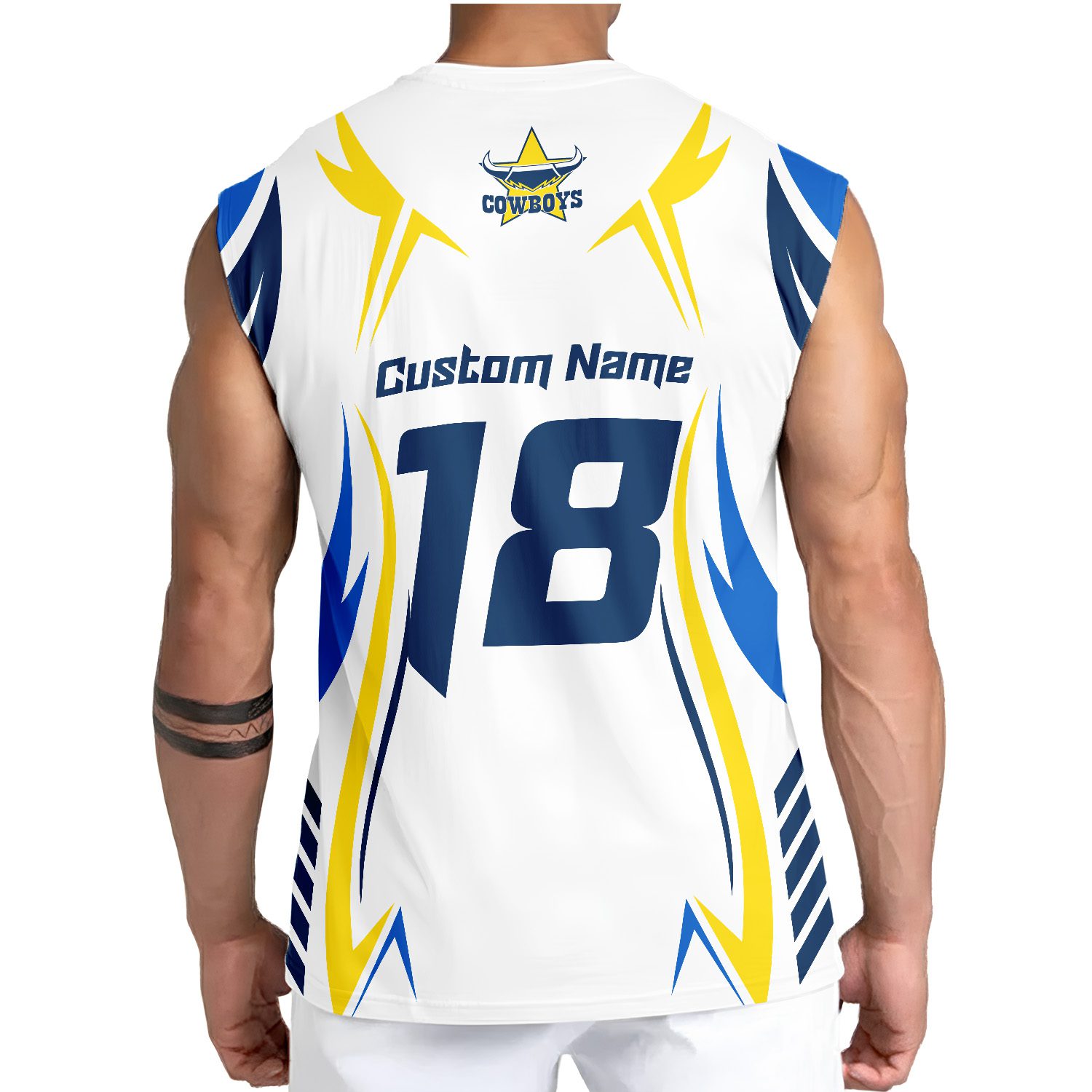 North Queensland Cowboys Personalized Tank Top Gift For Fans North Queensland Cowboys Personalized Tank Top Gift For Fans