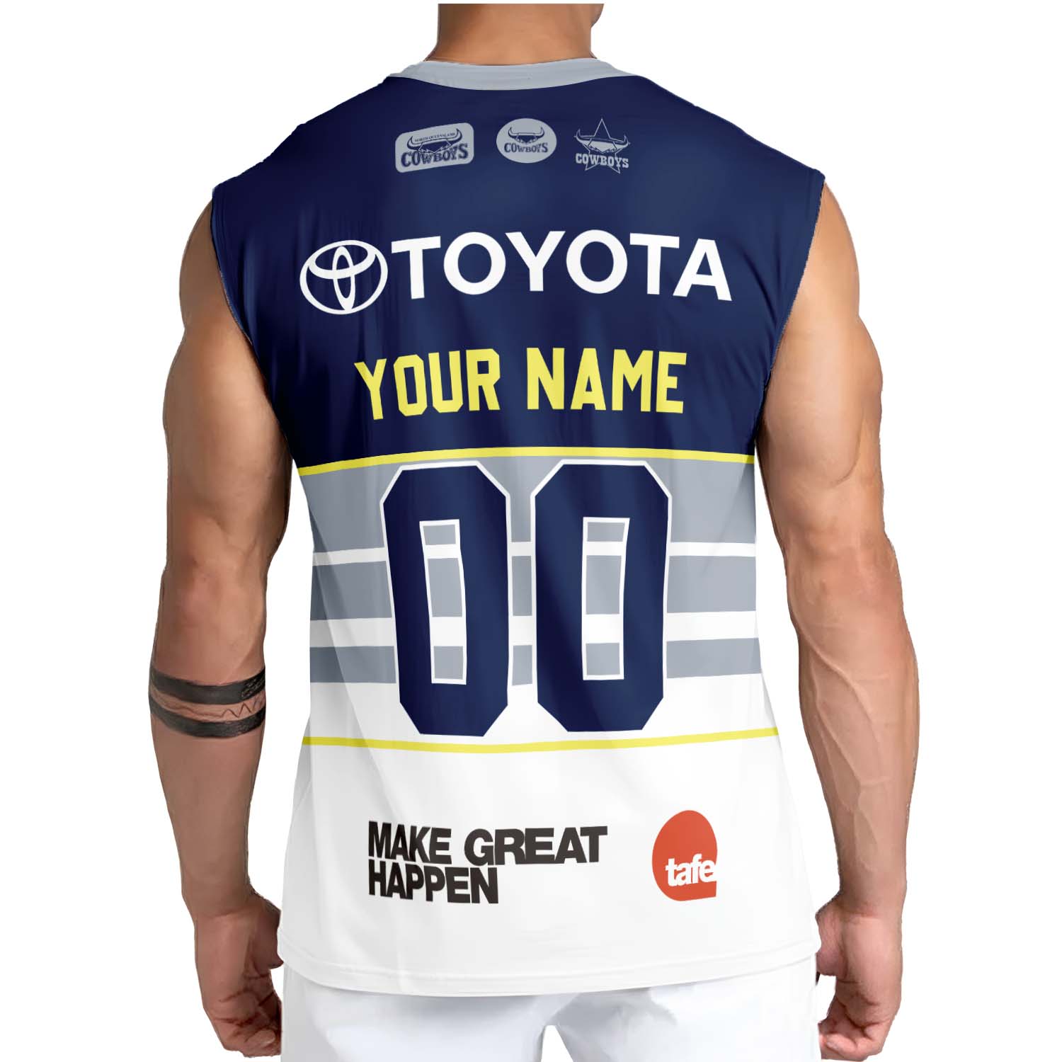 North Queensland Cowboys Personalized Tank Top Gift For Fans North Queensland Cowboys Personalized Tank Top Gift For Fans