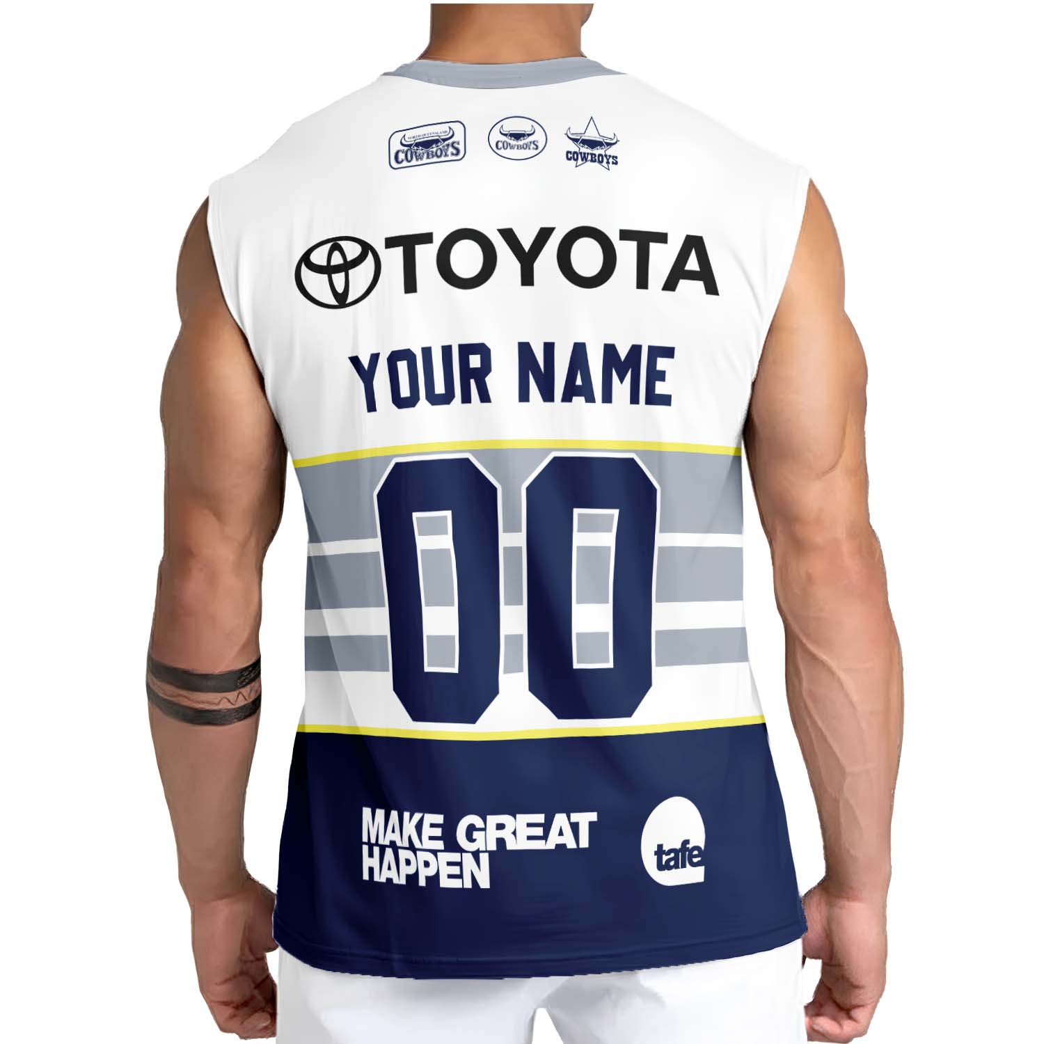 North Queensland Cowboys Personalized Tank Top Gift For Fans North Queensland Cowboys Personalized Tank Top Gift For Fans