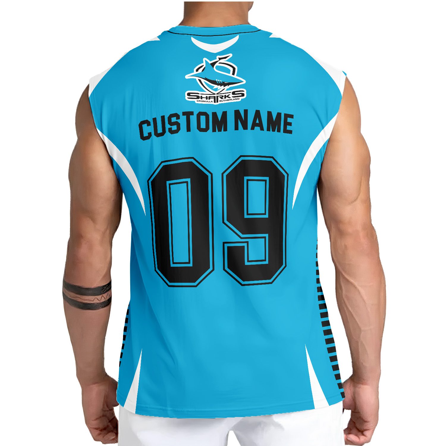 Cronulla-Sutherland Sharks Personalized Tank Top Gift For Fans Cronulla-Sutherland Sharks Personalized Tank Top Gift For Fans