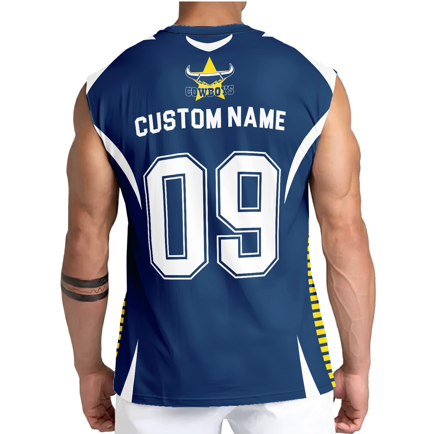 NRL North Queensland Cowboys Personalized Tank Top Gift For Fans NRL North Queensland Cowboys Personalized Tank Top Gift For Fans
