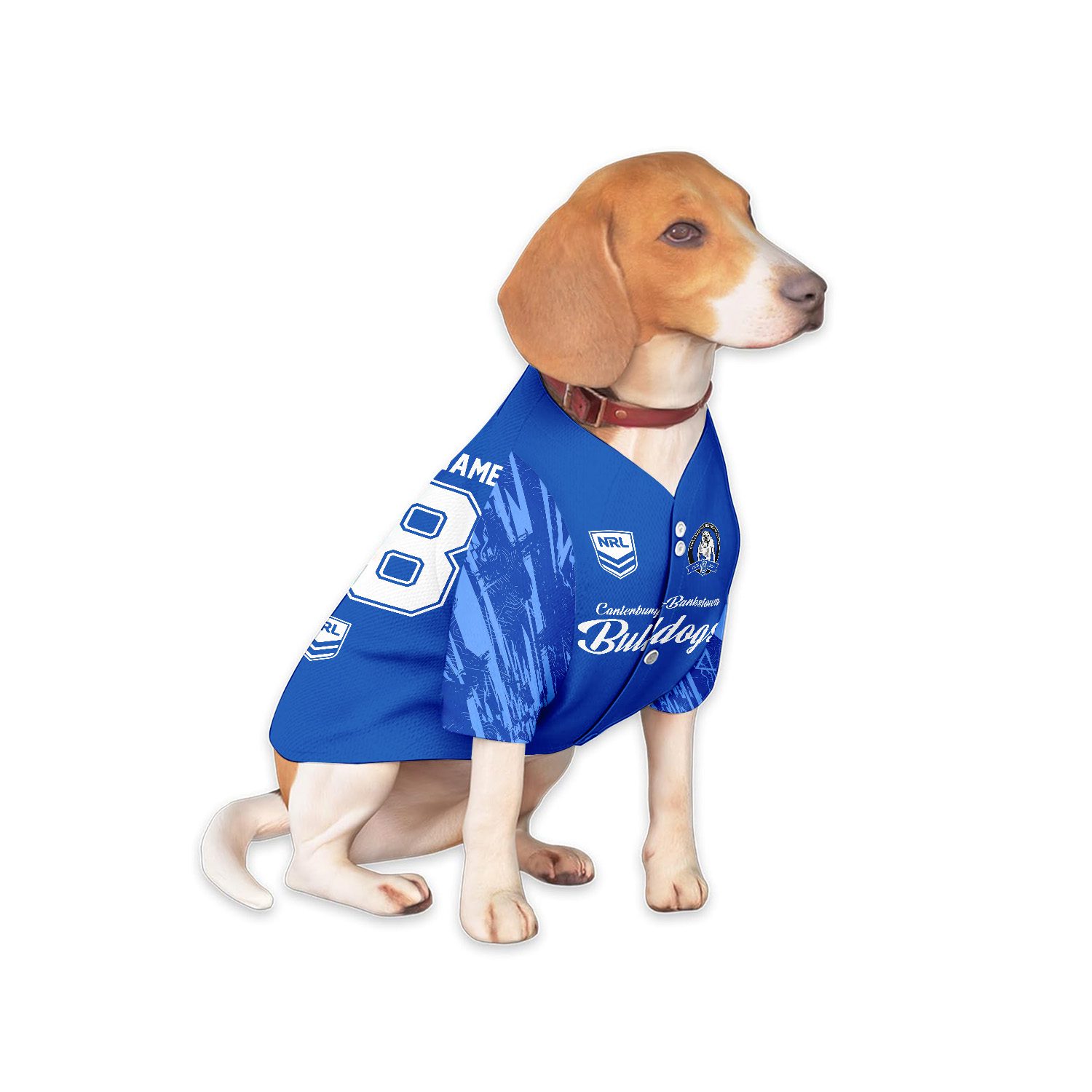 Canterbury-Bankstown Bulldogs Personalized Pet Baseball Jersey Gift For Fans Canterbury-Bankstown Bulldogs Personalized Pet Baseball Jersey Gift For Fans