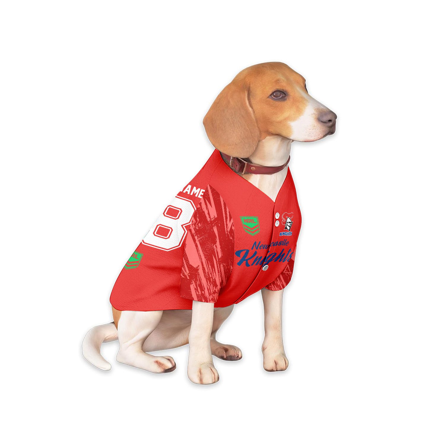 Newcastle Knights Personalized Pet Baseball Jersey Gift For Fans Newcastle Knights Personalized Pet Baseball Jersey Gift For Fans