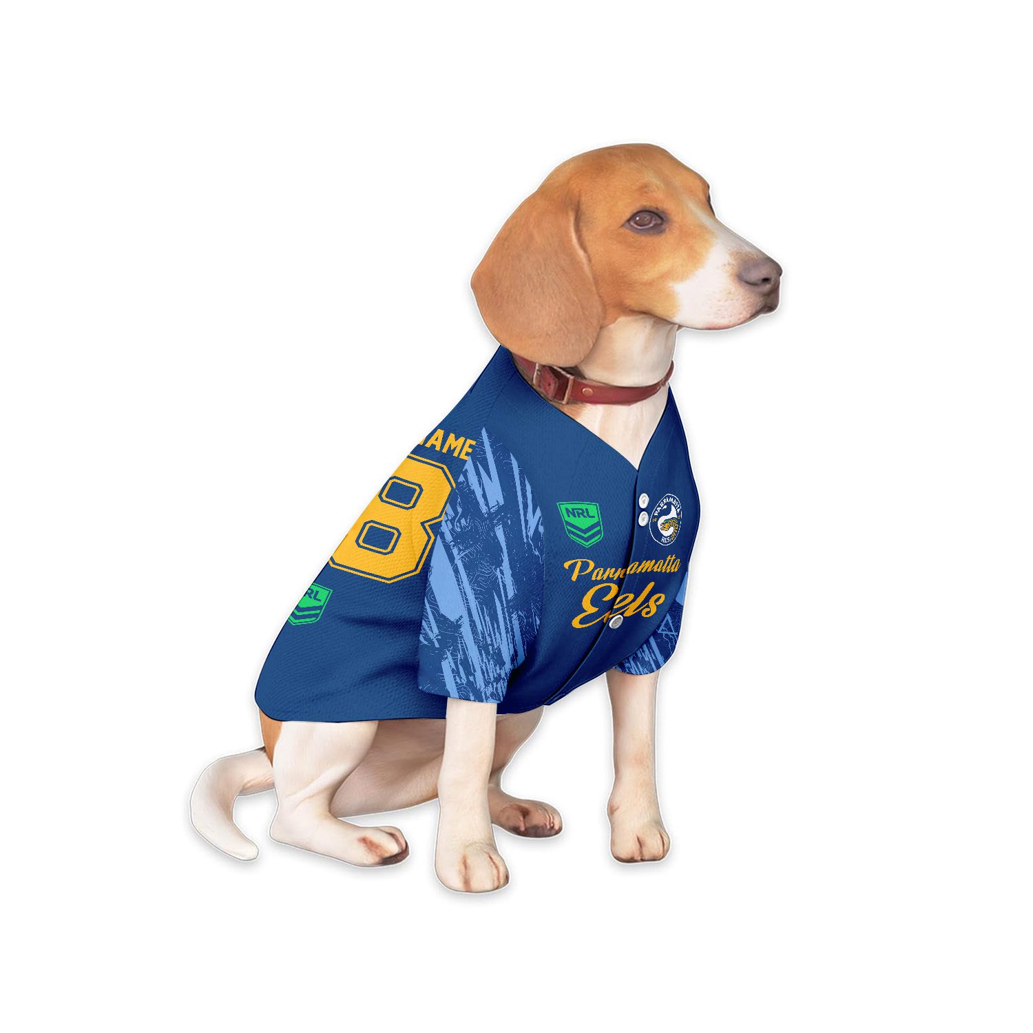 Parramatta Eels Personalized Pet Baseball Jersey Gift For Fans Parramatta Eels Personalized Pet Baseball Jersey Gift For Fans