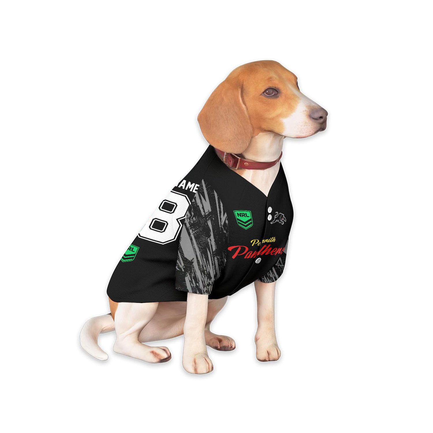 Penrith Panthers Personalized Pet Baseball Jersey Gift For Fans Penrith Panthers Personalized Pet Baseball Jersey Gift For Fans