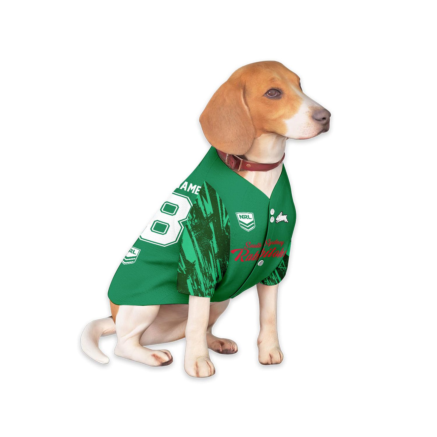 South Sydney Rabbitohs Personalized Pet Baseball Jersey Gift For Fans South Sydney Rabbitohs Personalized Pet Baseball Jersey Gift For Fans