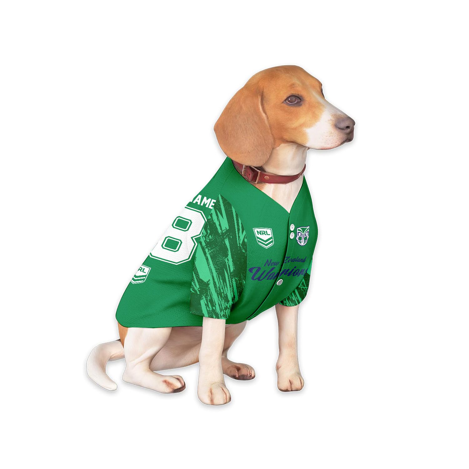 New Zealand Warriors Personalized Pet Baseball Jersey Gift For Fans New Zealand Warriors Personalized Pet Baseball Jersey Gift For Fans