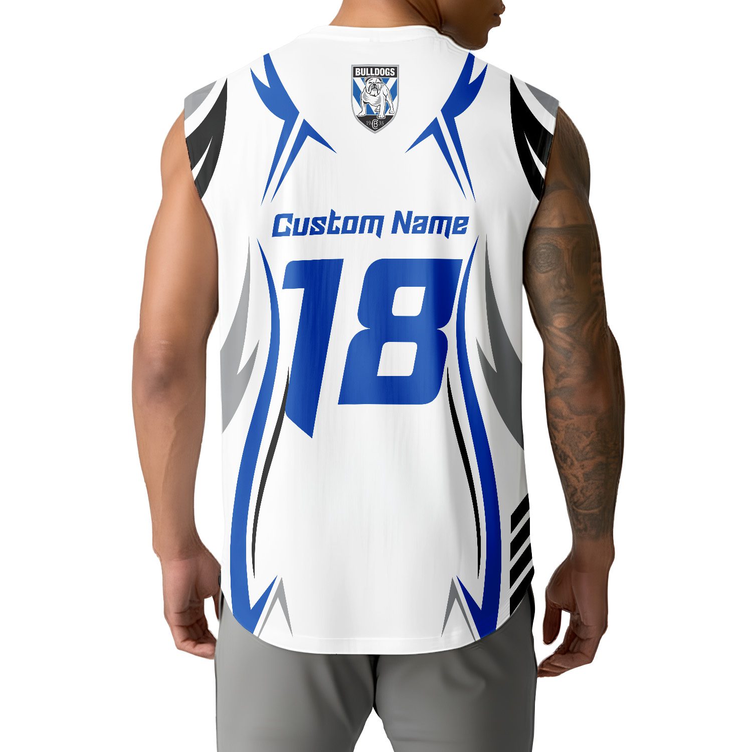 Canterbury-Bankstown Bulldogs Personalized Tank Top Gift For Fans Canterbury-Bankstown Bulldogs Personalized Tank Top Gift For Fans