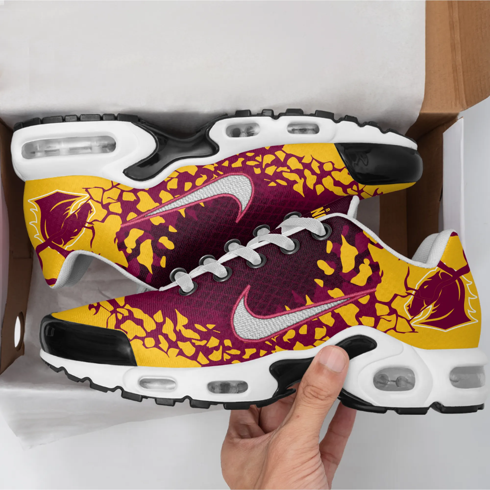 Brisbane Broncos Sports Air Max Plus Sneakers For Men And Women Brisbane Broncos Sports Air Max Plus Sneakers For Men And Women