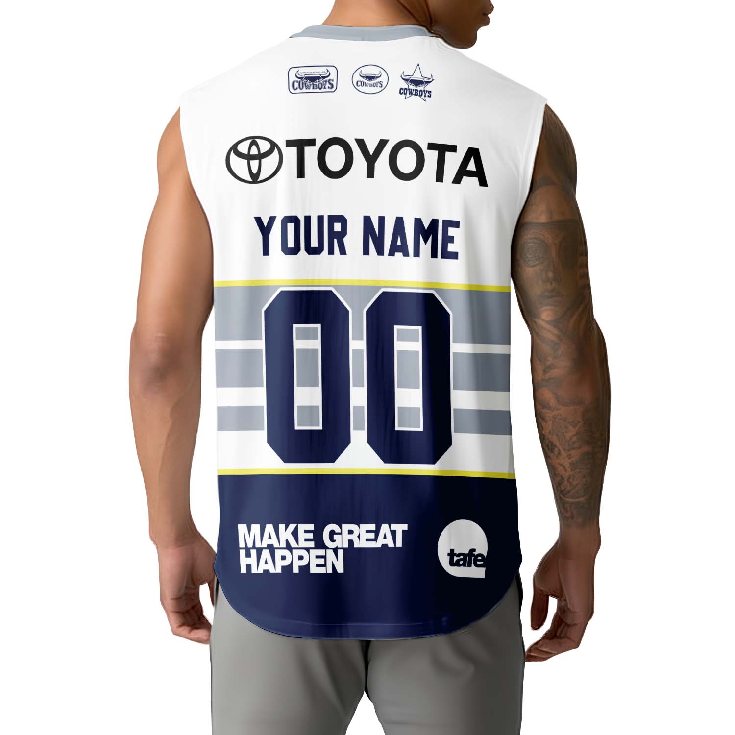 North Queensland Cowboys Personalized Tank Top Gift For Fans North Queensland Cowboys Personalized Tank Top Gift For Fans