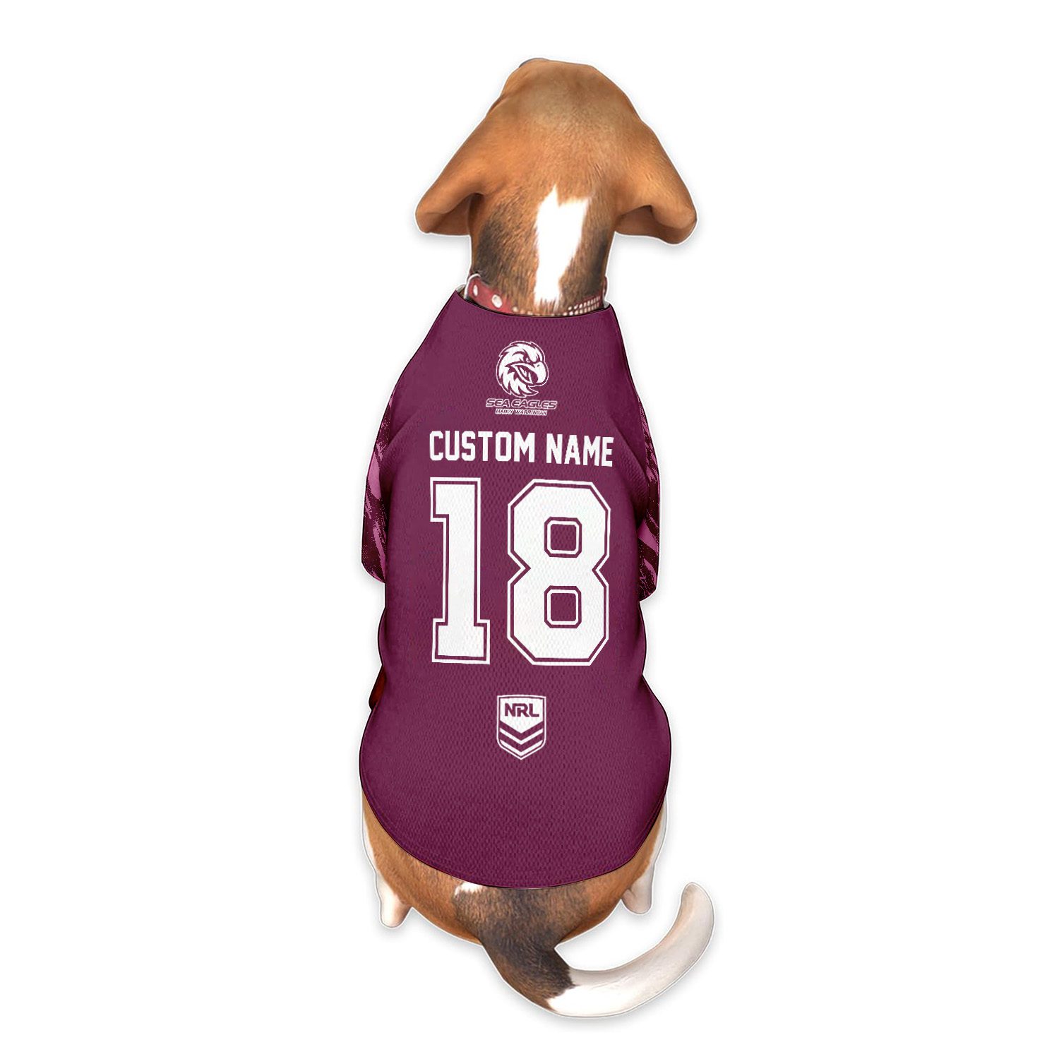 Manly Warringah Sea Eagles Personalized Pet Baseball Jersey Gift For Fans Manly Warringah Sea Eagles Personalized Pet Baseball Jersey Gift For Fans