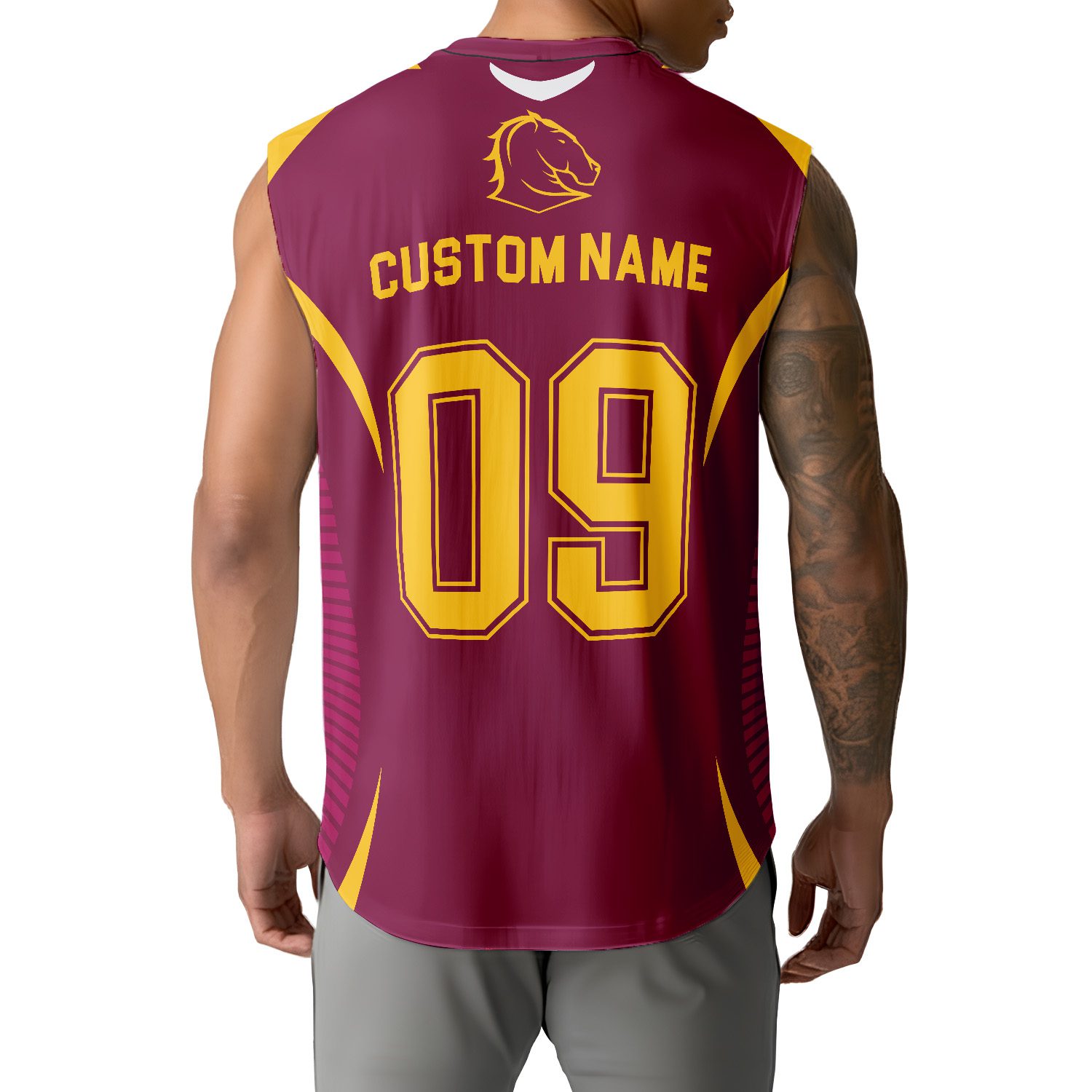 NRL Brisbane Broncos Personalized Tank Top Gift For Fans NRL Brisbane Broncos Personalized Tank Top Gift For Fans