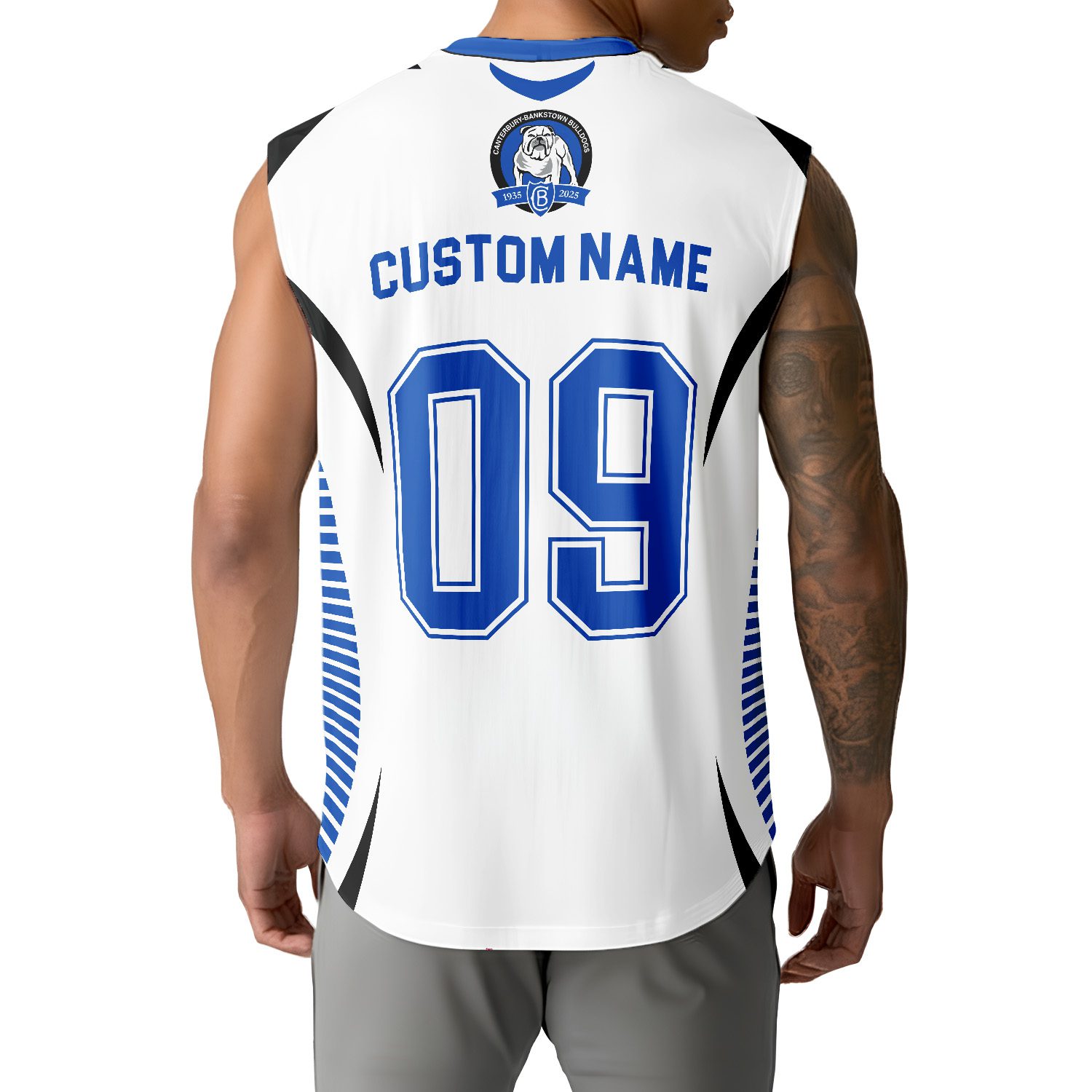 Canterbury-Bankstown Bulldogs Personalized Tank Top Gift For Fans Canterbury-Bankstown Bulldogs Personalized Tank Top Gift For Fans