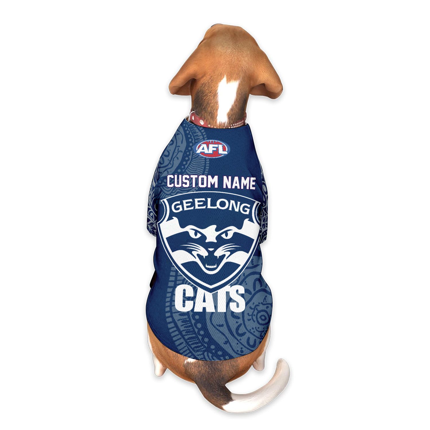 Geelong Cats Personalized Pet Baseball Jersey Gift For Fans Geelong Cats Personalized Pet Baseball Jersey Gift For Fans