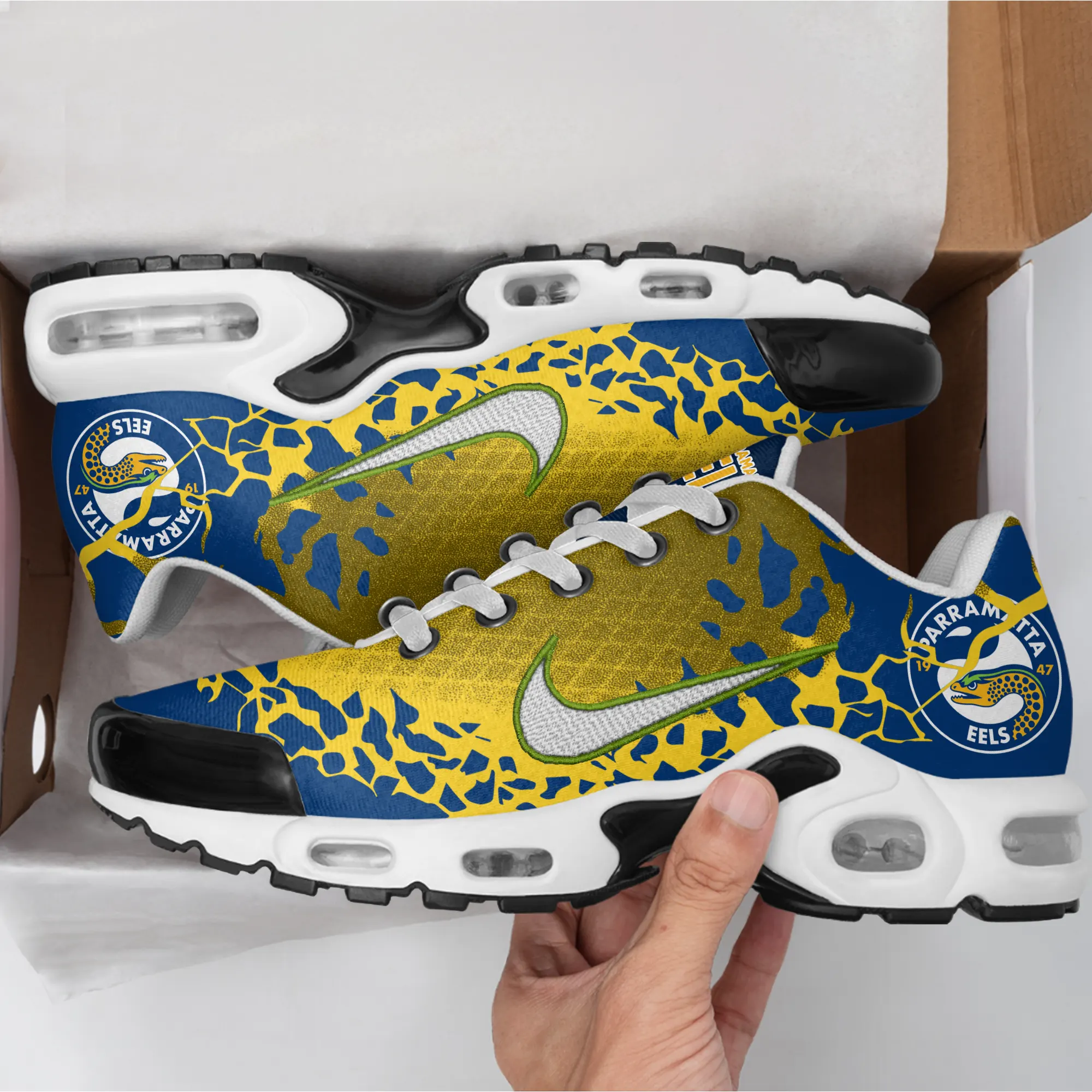 Parramatta Eels Sports Air Max Plus Sneakers For Men And Women Parramatta Eels Sports Air Max Plus Sneakers For Men And Women