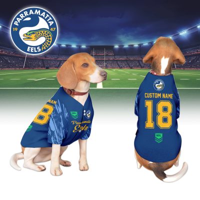 Parramatta Eels Personalized Pet Baseball Jersey Gift For Fans Parramatta Eels Personalized Pet Baseball Jersey Gift For Fans