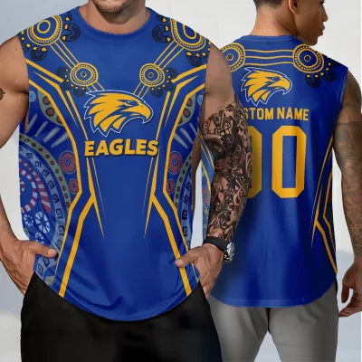 West Coast Eagles Personalized Tank Top Gift For Fans