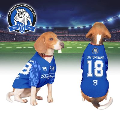 Canterbury-Bankstown Bulldogs Personalized Pet Baseball Jersey Gift For Fans Canterbury-Bankstown Bulldogs Personalized Pet Baseball Jersey Gift For Fans