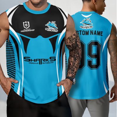 Cronulla-Sutherland Sharks Personalized Tank Top Gift For Fans